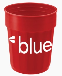 Blue 2022 Fluted Stadium Cup
