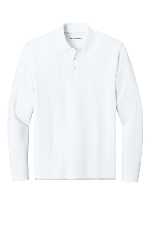 Port Authority Wearever Signature Pique Long Sleeve Polo