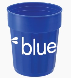 Blue 2022 Fluted Stadium Cup