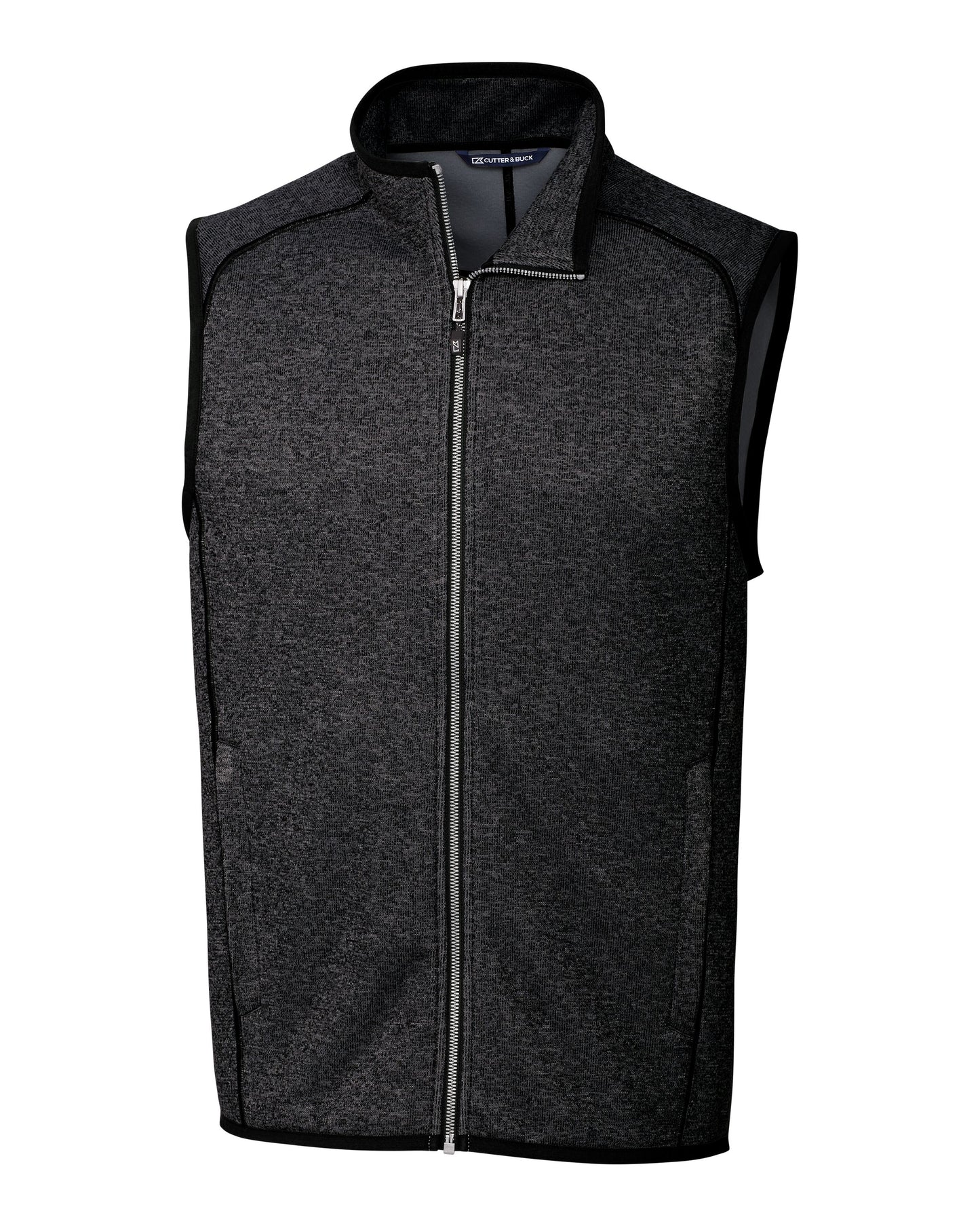 Cutter & Buck Mainsail Sweater-Knit Mens Big and Tall Full Zip Vest
