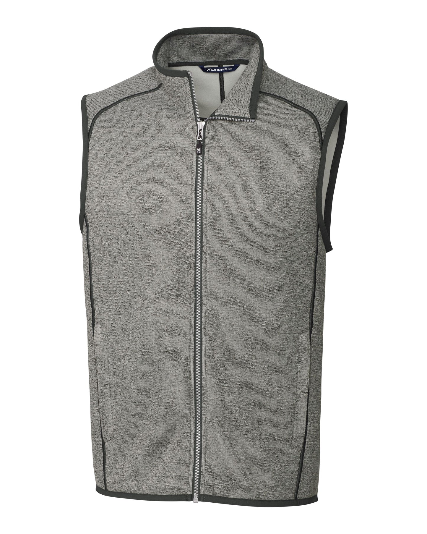 Cutter & Buck Mainsail Sweater-Knit Mens Big and Tall Full Zip Vest